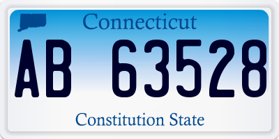 CT license plate AB63528