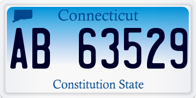 CT license plate AB63529