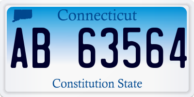 CT license plate AB63564