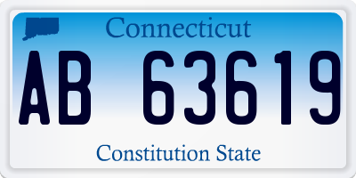 CT license plate AB63619