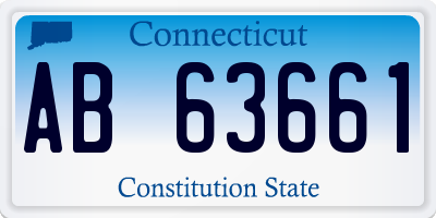 CT license plate AB63661