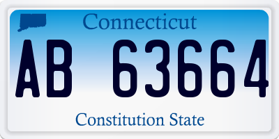 CT license plate AB63664