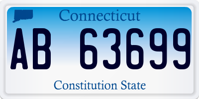 CT license plate AB63699