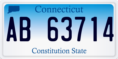 CT license plate AB63714