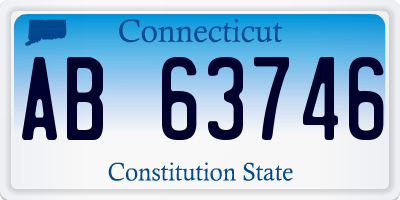 CT license plate AB63746