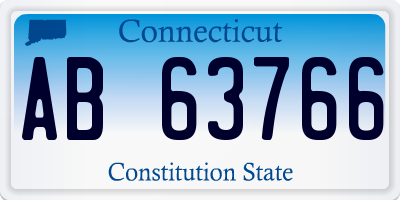 CT license plate AB63766