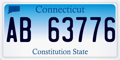 CT license plate AB63776