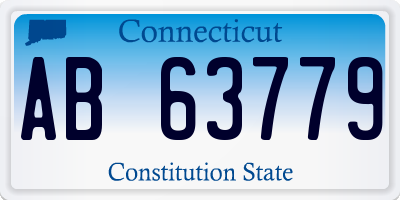 CT license plate AB63779