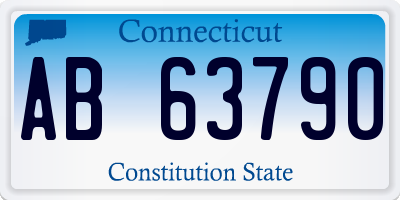 CT license plate AB63790