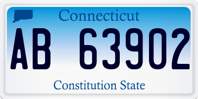 CT license plate AB63902