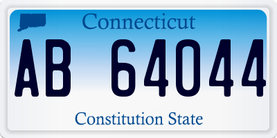 CT license plate AB64044