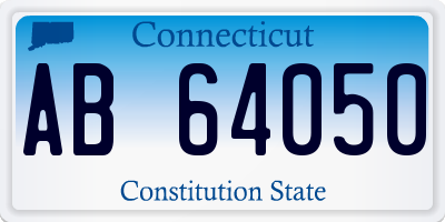 CT license plate AB64050