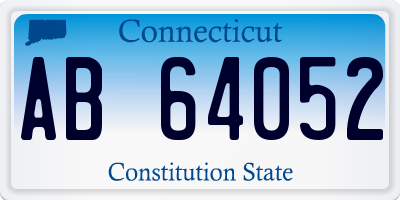 CT license plate AB64052