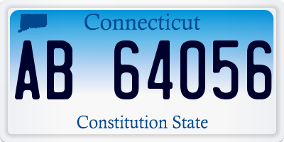 CT license plate AB64056