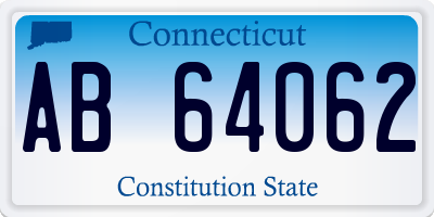 CT license plate AB64062