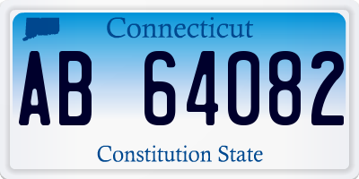 CT license plate AB64082