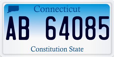 CT license plate AB64085