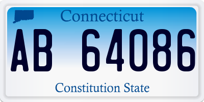 CT license plate AB64086