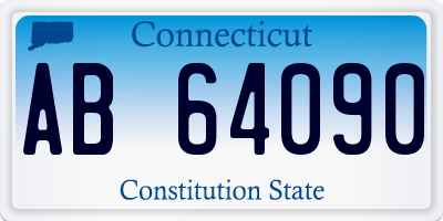 CT license plate AB64090