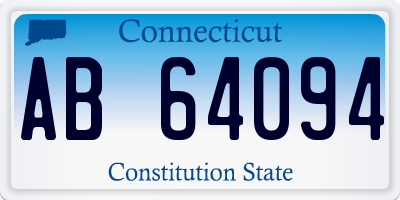 CT license plate AB64094