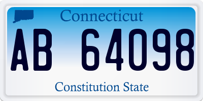 CT license plate AB64098