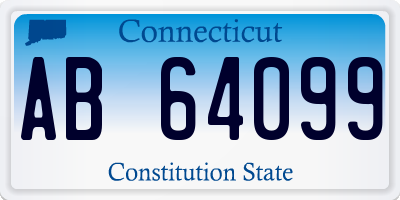 CT license plate AB64099