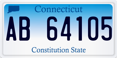 CT license plate AB64105