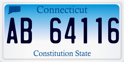 CT license plate AB64116