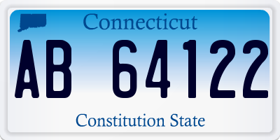 CT license plate AB64122