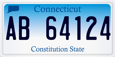 CT license plate AB64124