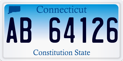 CT license plate AB64126