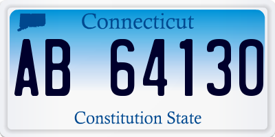 CT license plate AB64130