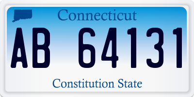 CT license plate AB64131