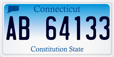 CT license plate AB64133
