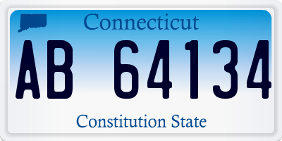 CT license plate AB64134