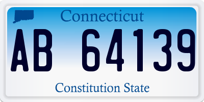 CT license plate AB64139