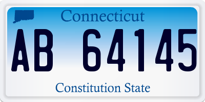 CT license plate AB64145