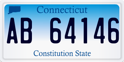 CT license plate AB64146