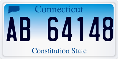 CT license plate AB64148