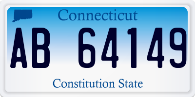 CT license plate AB64149