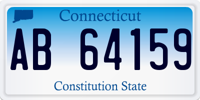 CT license plate AB64159