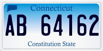 CT license plate AB64162