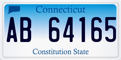 CT license plate AB64165