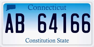 CT license plate AB64166