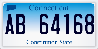 CT license plate AB64168