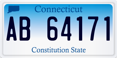 CT license plate AB64171