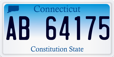 CT license plate AB64175