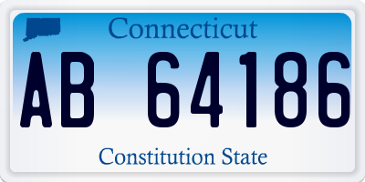 CT license plate AB64186