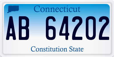 CT license plate AB64202