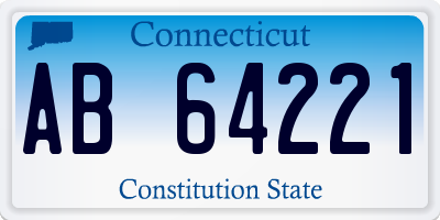 CT license plate AB64221